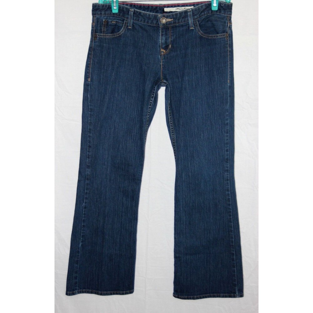 DKNY Womens Jeans Dark Wash Bootcut Mid Rise Denim Size 31 Short